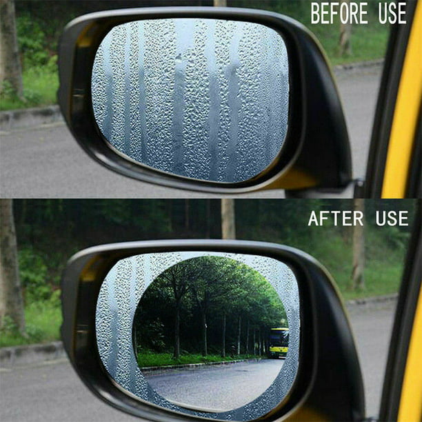 2x Car motorcycle rearview mirror waterproof  anti-fog anti-glare film sticke nh
